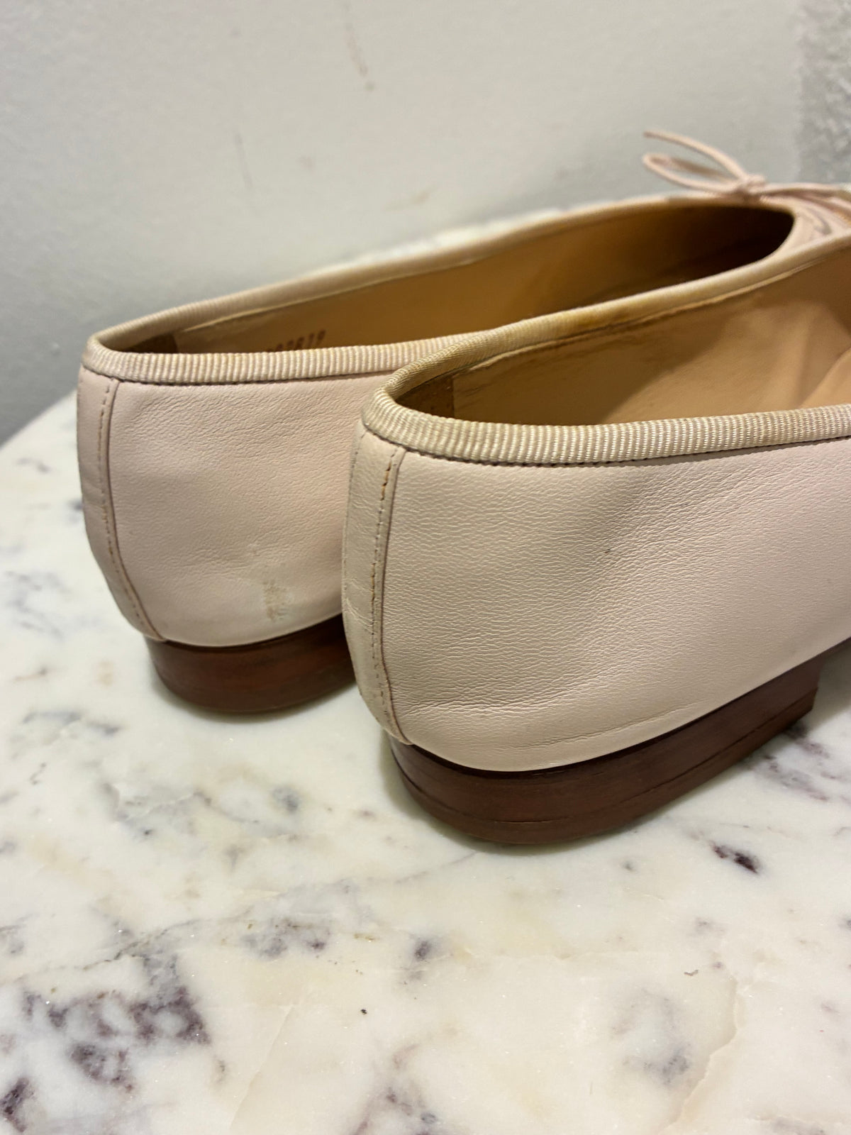 Chanel Ballerinas - Special Pair - Rose/Nude & Gold Toe - Size 38,5C