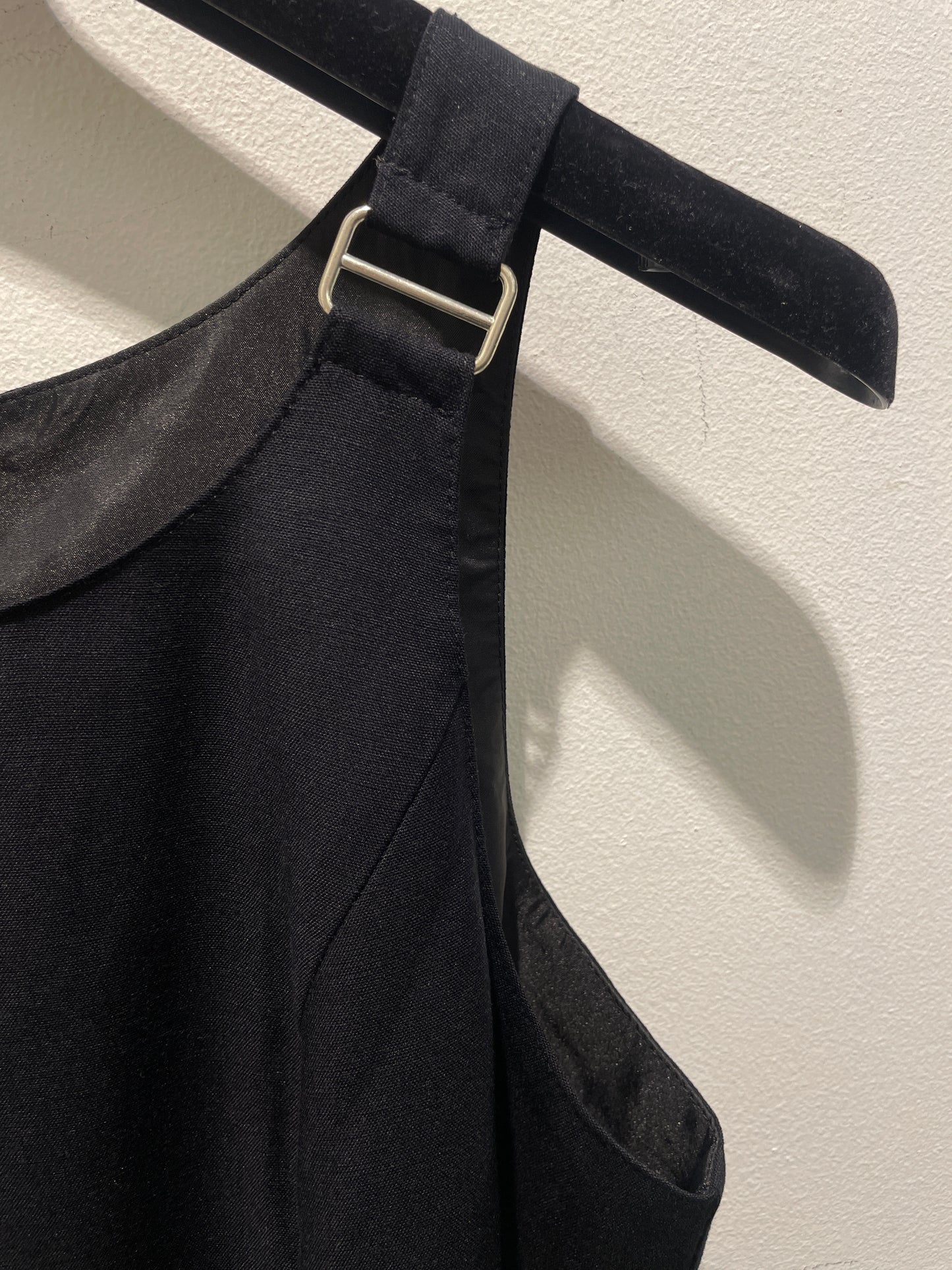 Vintage Italian Shift Dress with Metal Buckles – Size EU 40 (IT 46)
