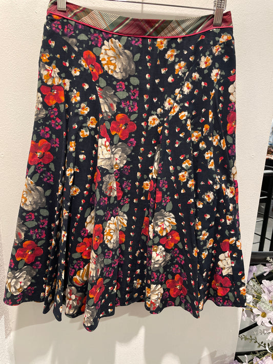 Kenzo skirt - Navy with flowers - EU38