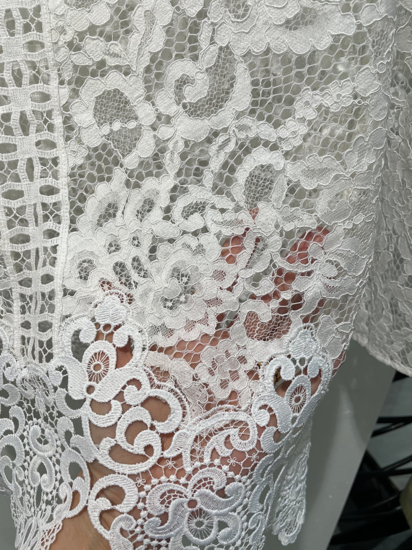 Sandro - white lace shirt / top - S/M