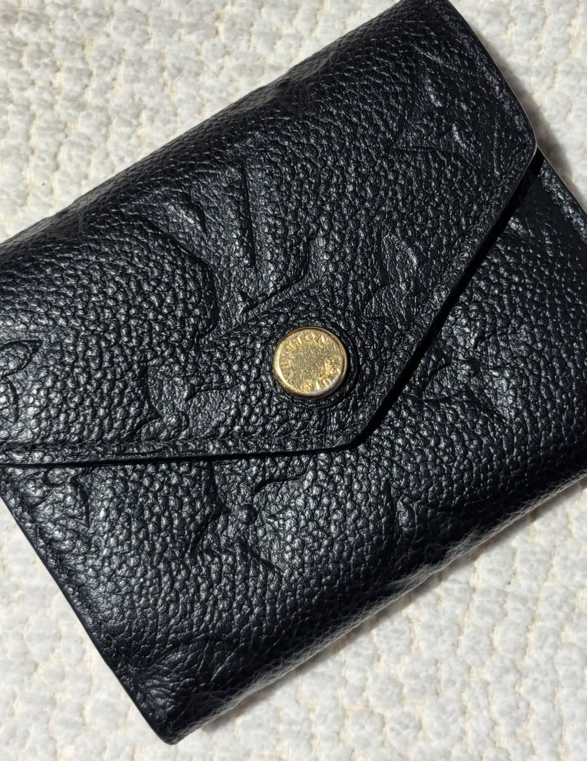 Louis Vuitton Small Wallet - Monogram Empreinte Leather in Black