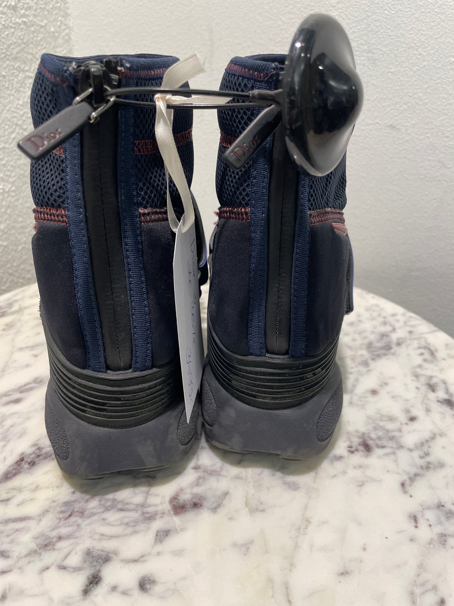 Christian Dior 'Fusion' Embellished High-Top Sneakers – Rare Couture Edition - 38,5