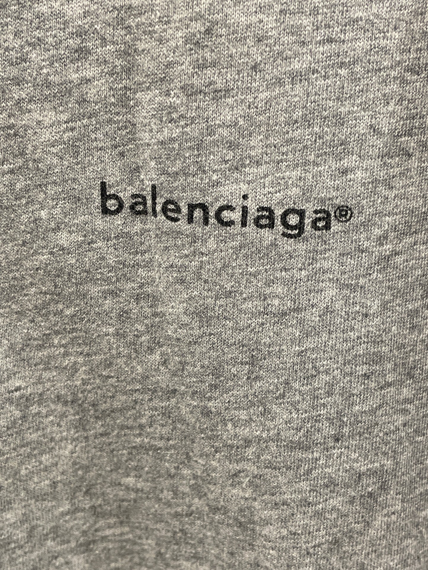Balenciaga - Logo Tee - Grey Melange - Medinas Wardrobe - M