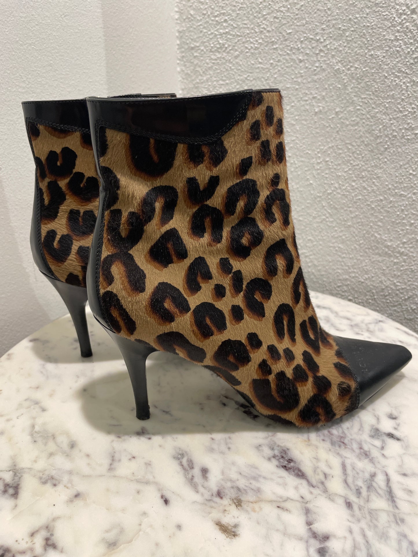 Louis Vuitton Leopard Ankle Boots – Size 38