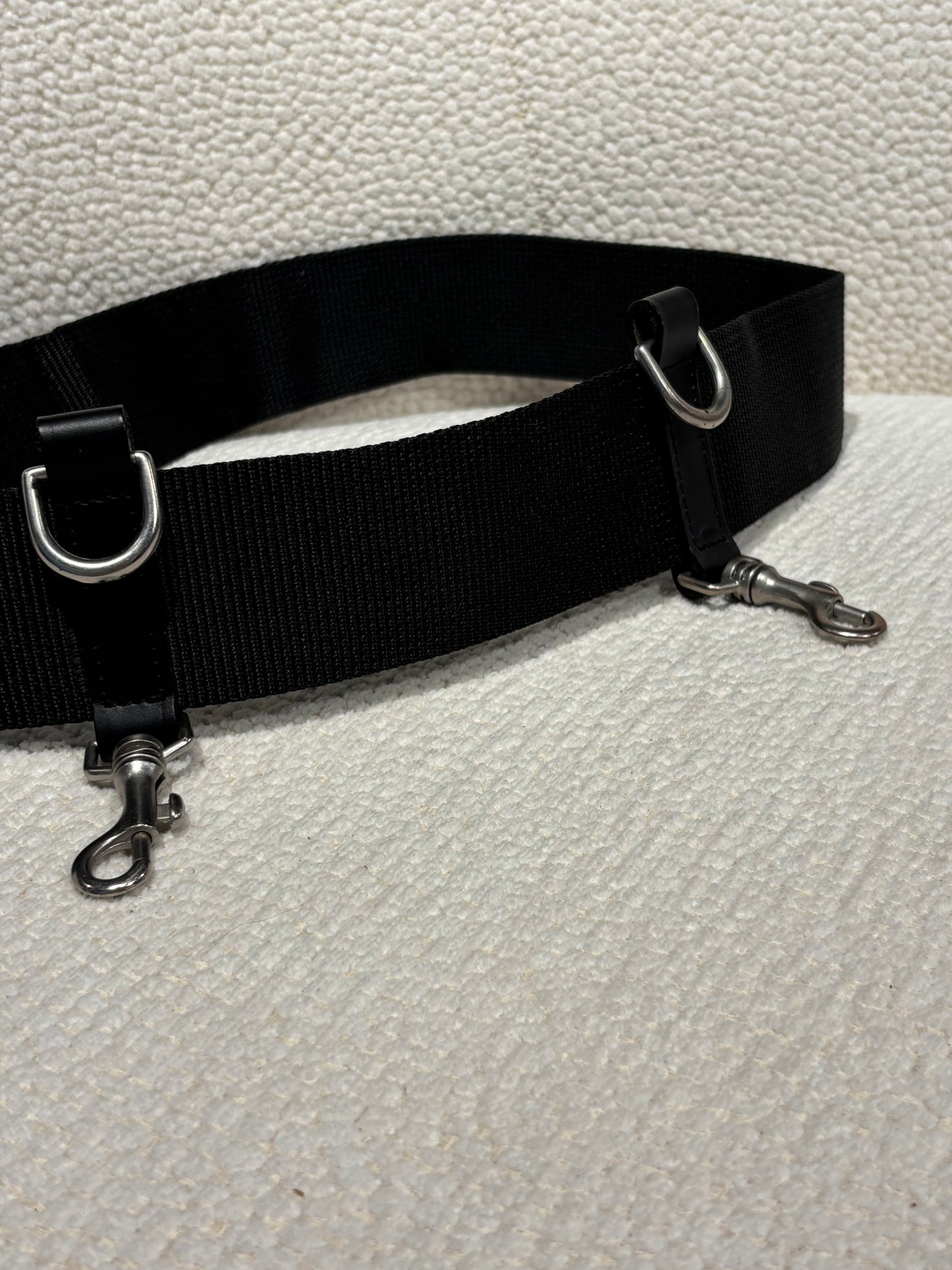 Chanel Belt – Black Canvas with Silver CC Buckle - Sport Line