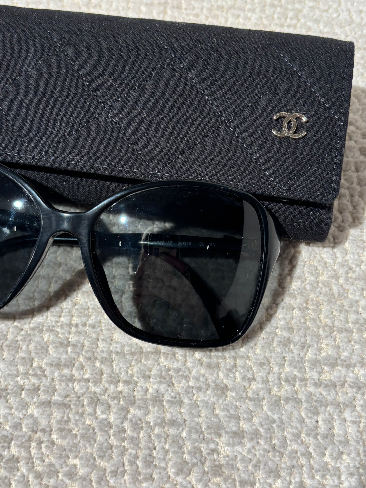 Chanel Sunglasses - Black with Bow