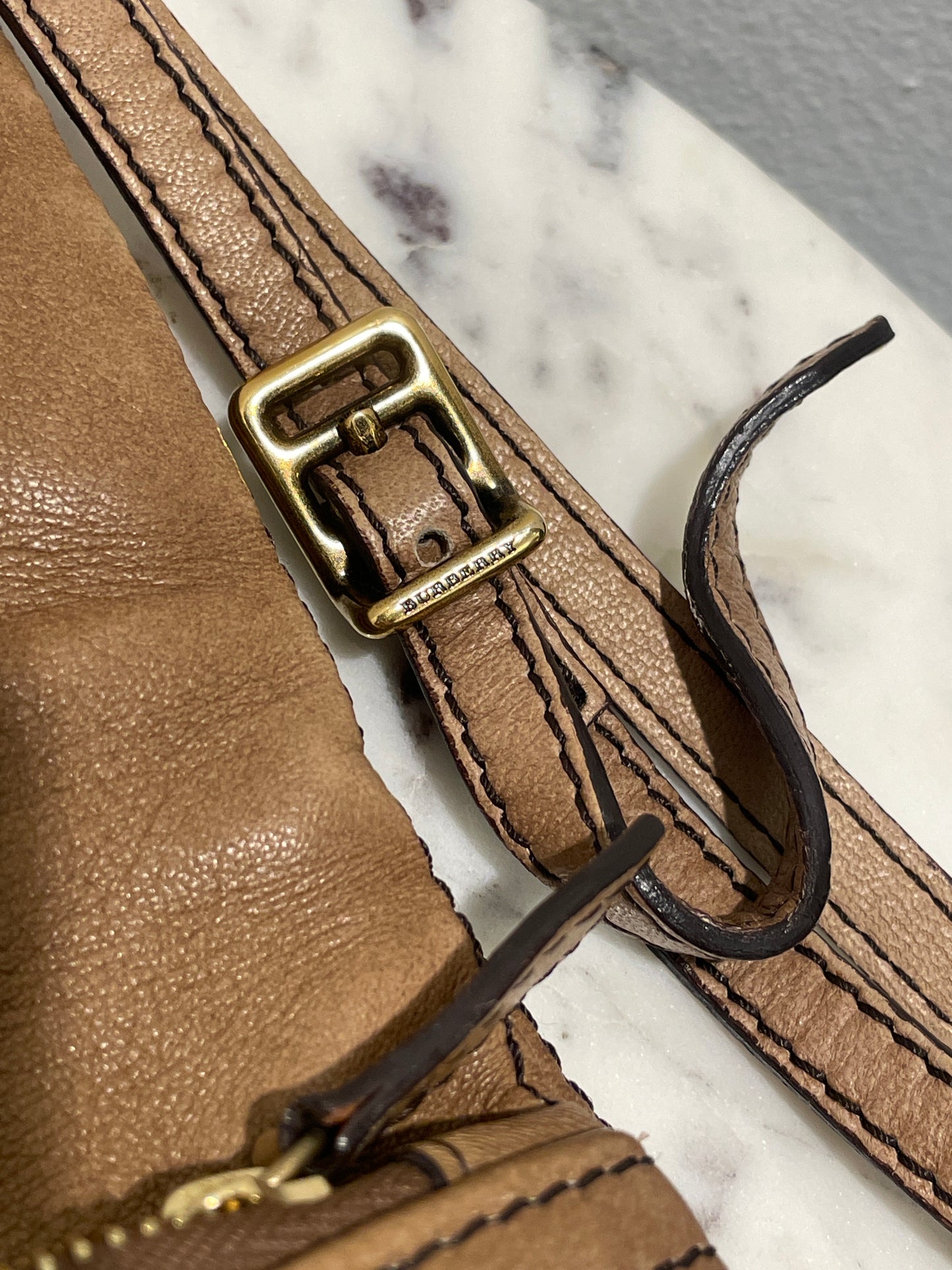 Burberry Leather Foldover Wristlet Pouch