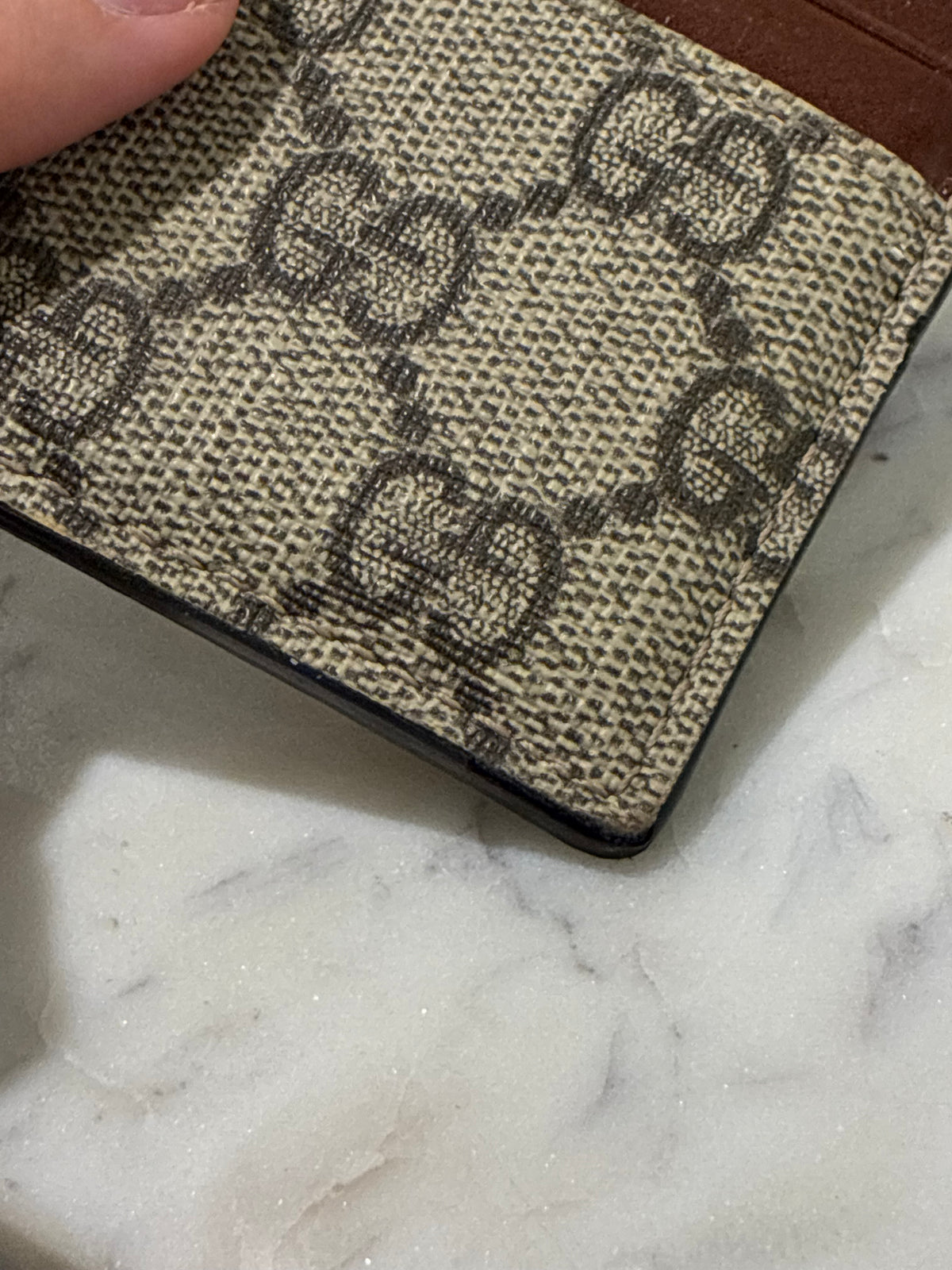 Gucci Cardholder - Monogram & Brown Leather