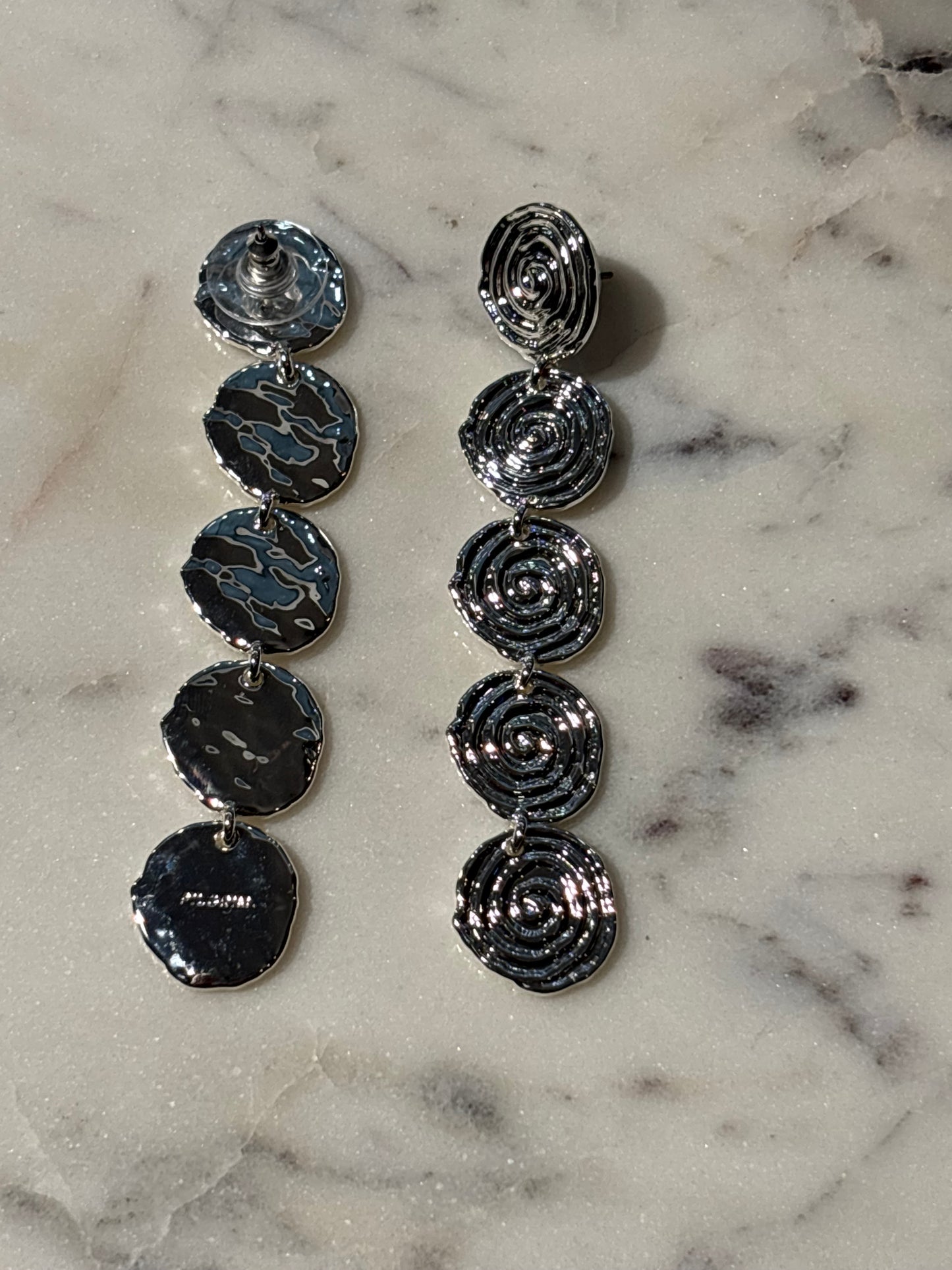 Pilgrim - Earrings - Silver Swirls - Medinas Wardrobe