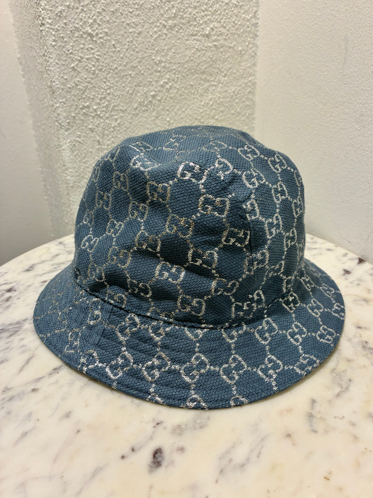 Gucci Bucket Hat - Blue w. Silver - M
