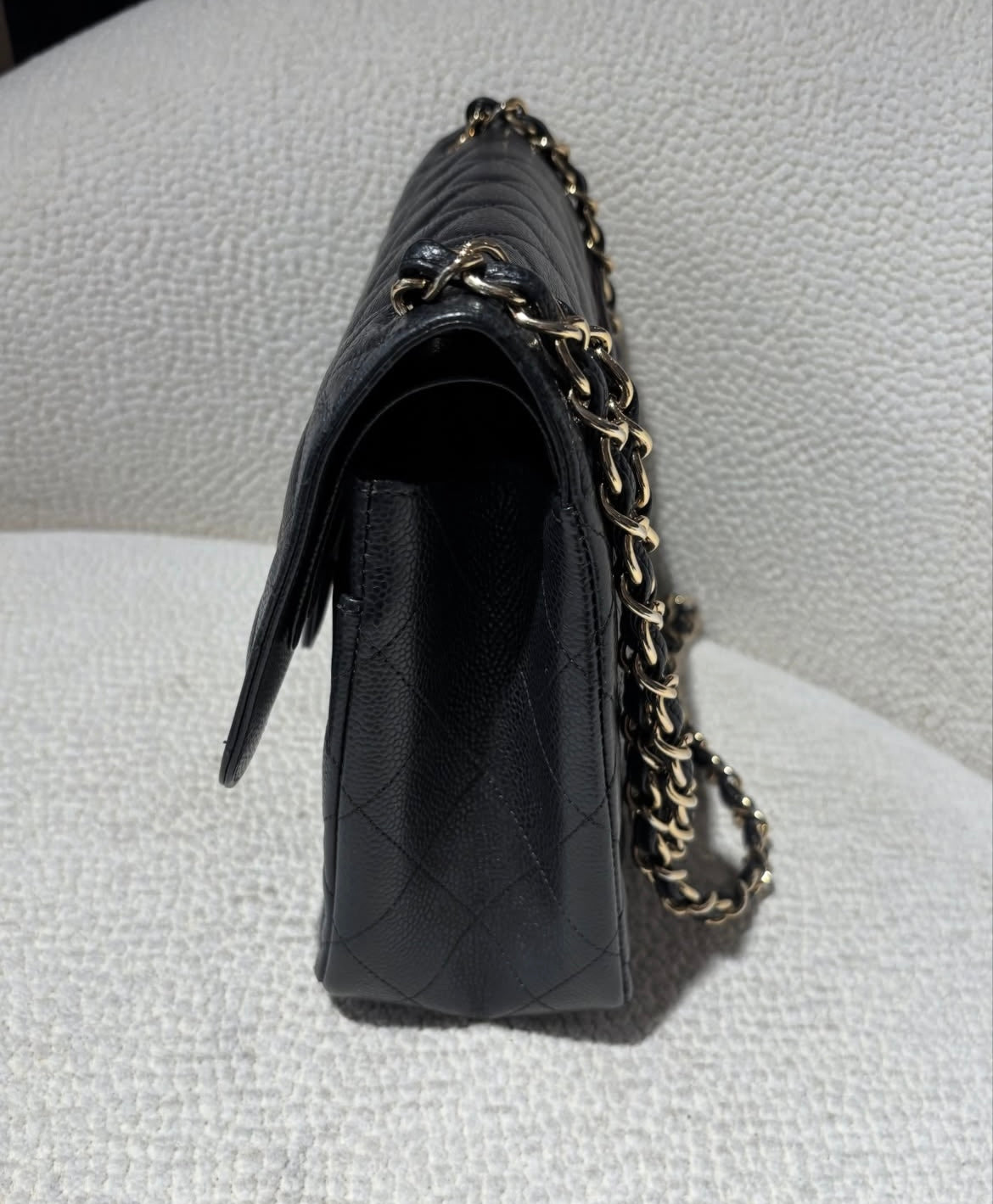 Chanel Classic Caviar Flap Bag Jumbo/large