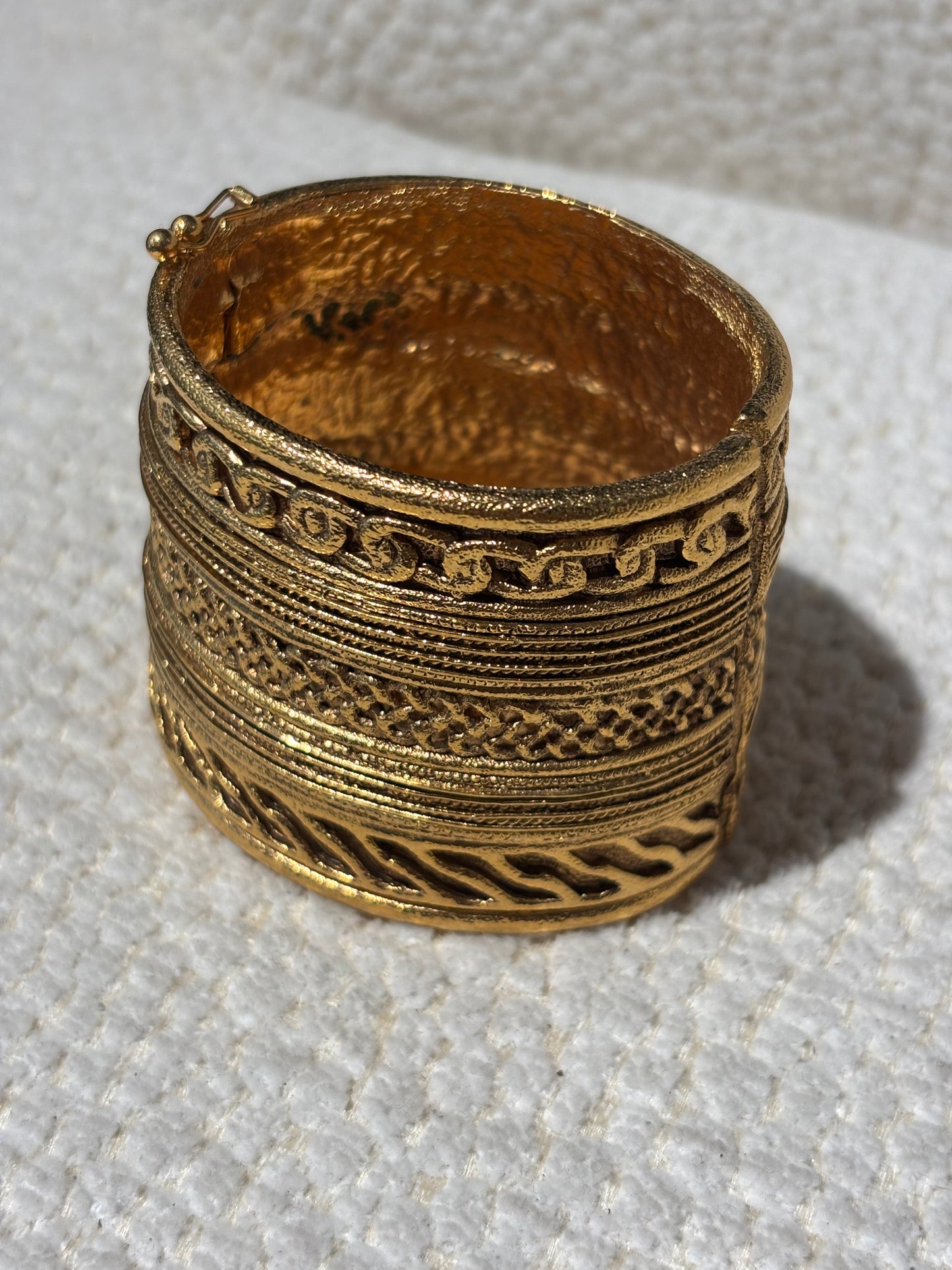 Chanel Bracelet – Vintage in Gold-Tone Metal with Petite Logos
