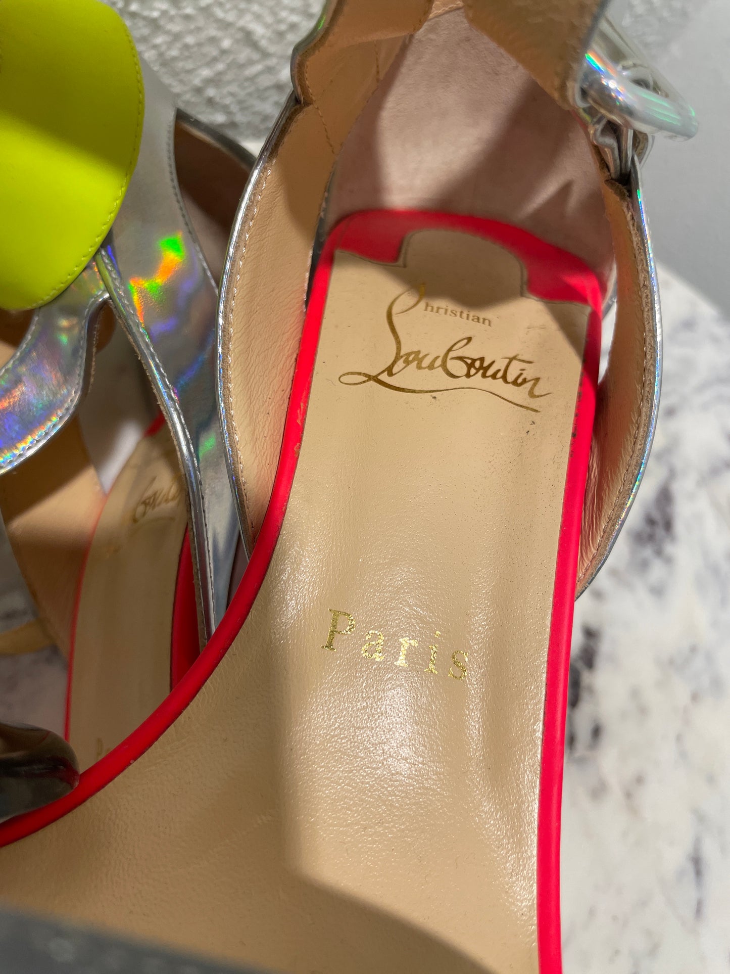Turn Heads: Christian Louboutin Multipot 100 Sandals - 38