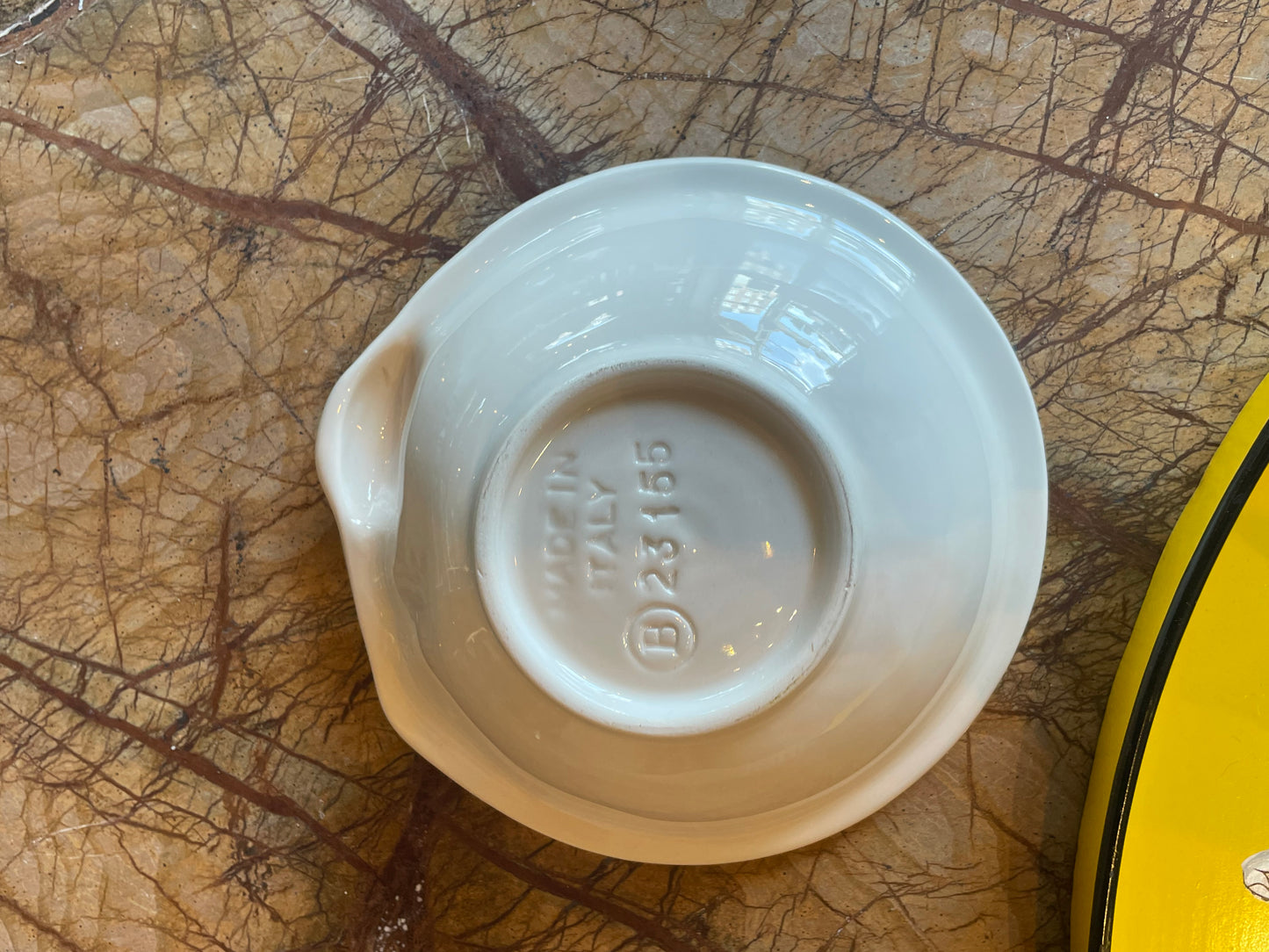Lille skål med jordbær - Italiensk porcelæn