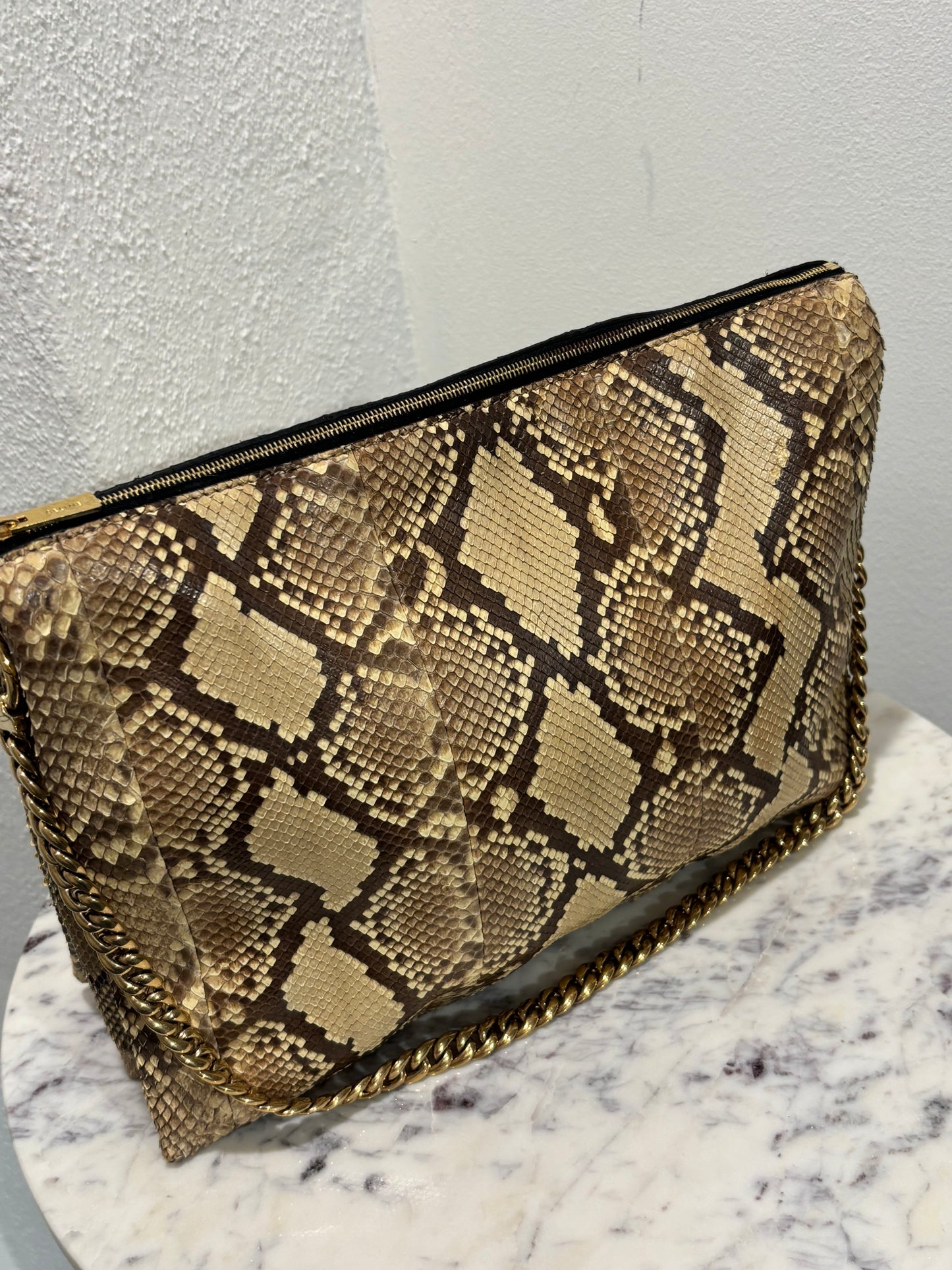Celine - Python Bag - w. Gold Hardware - Medinas Wardrobe