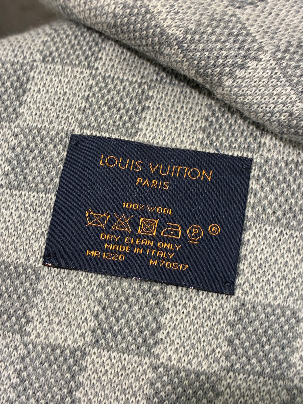 Louis Vuitton Scarf - Grey Damier Print