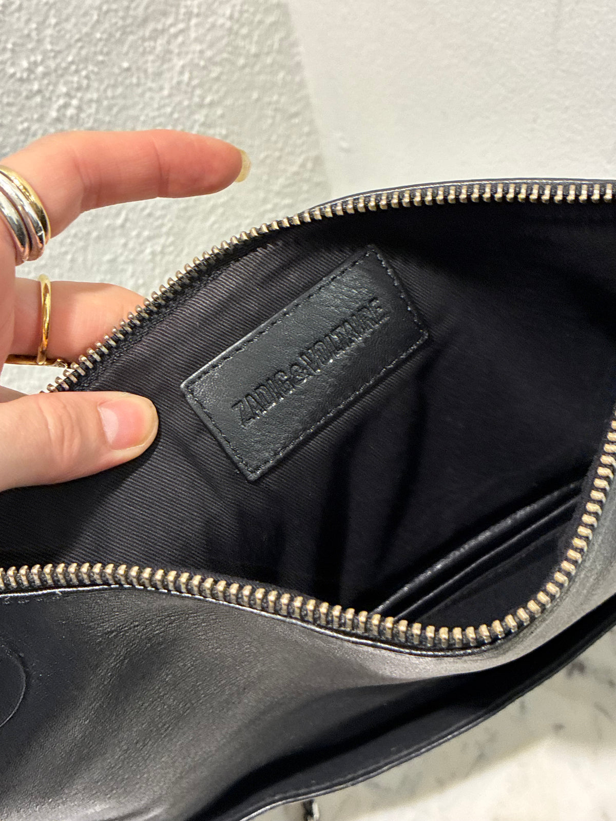 Zadig & Voltaire Bag - Black Leather & Silver Hardware