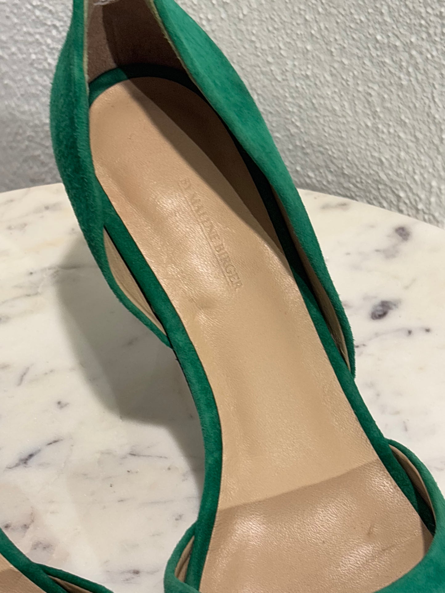 Malene Birger - Heels - Green Suede - 40 - Medinas Wardrobe
