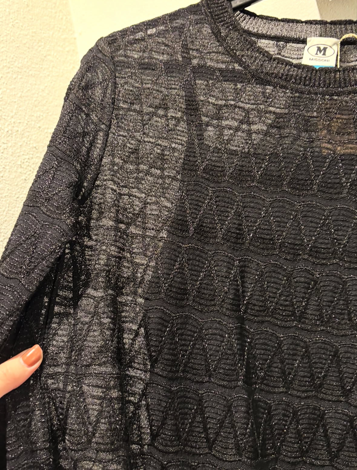 Missoni Dress – Black with Monogram - EU 38