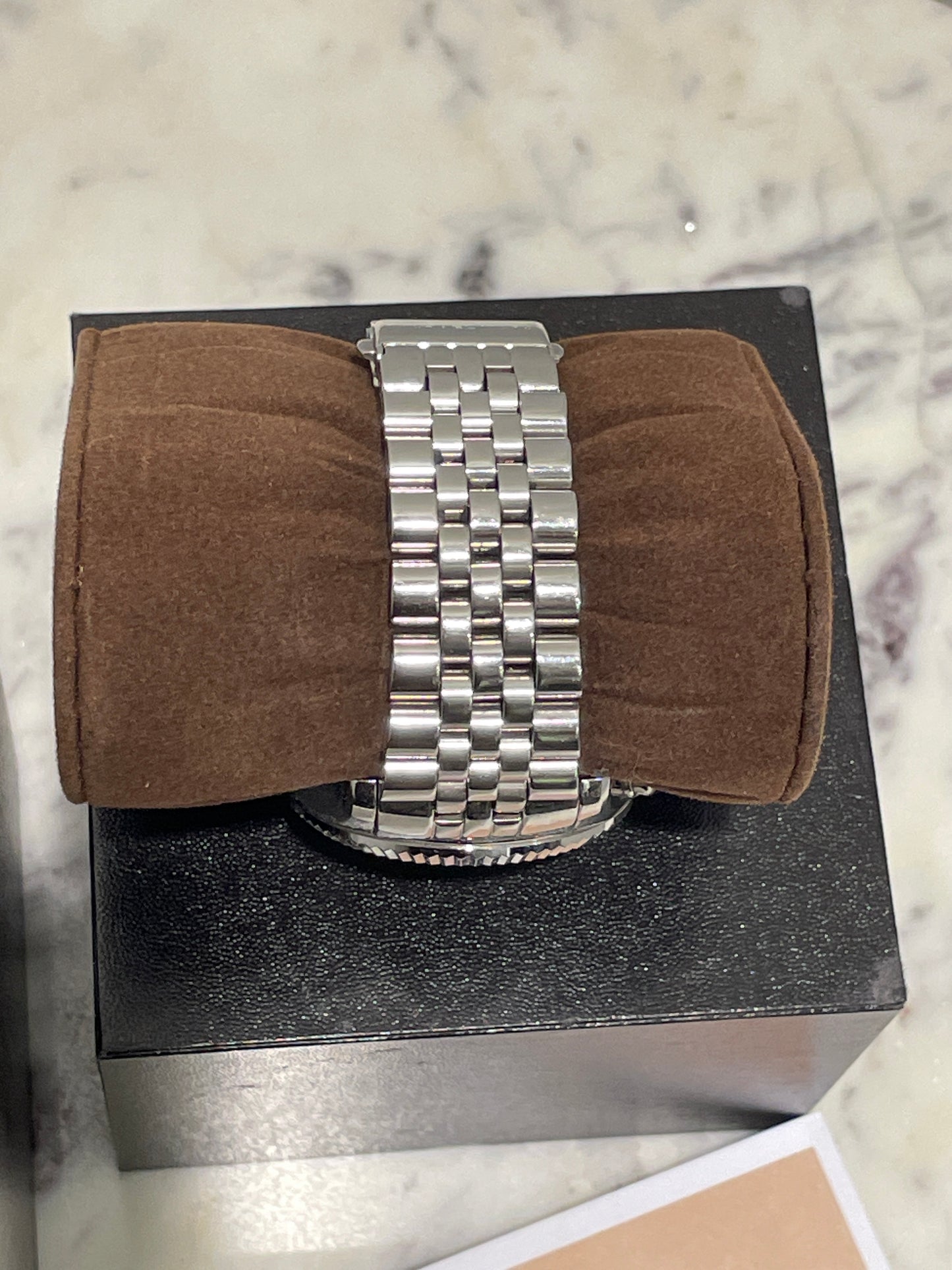 Michael Kors Lexington Chronograph Watch – Silver Stainless Steel
