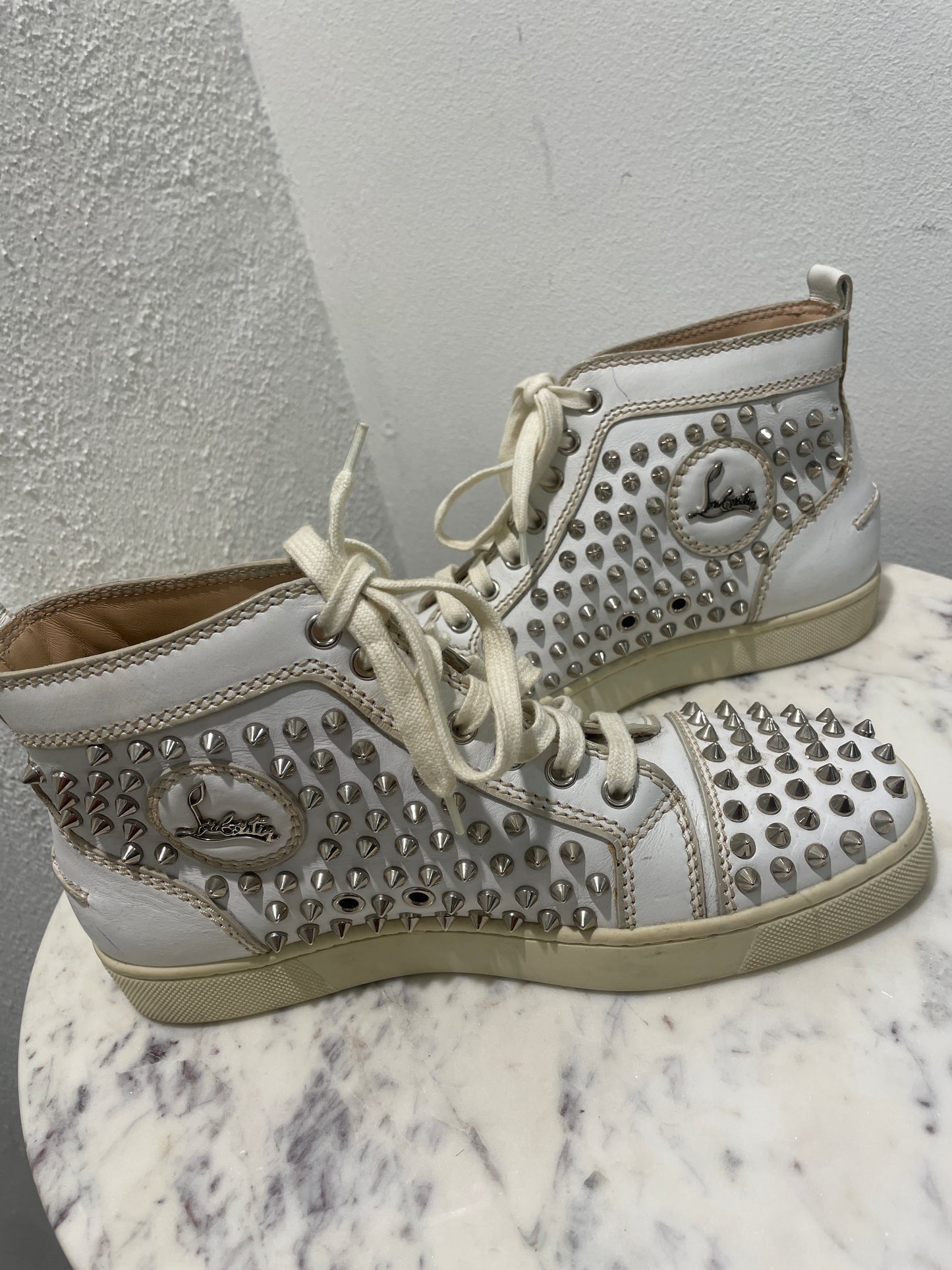 Christian Louboutin - Louis "Loubi in the Sky" High-Top Sneakers - 38