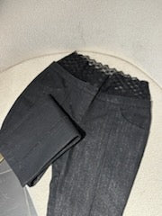 Chanel Jeans – Black Denim & lace - EU