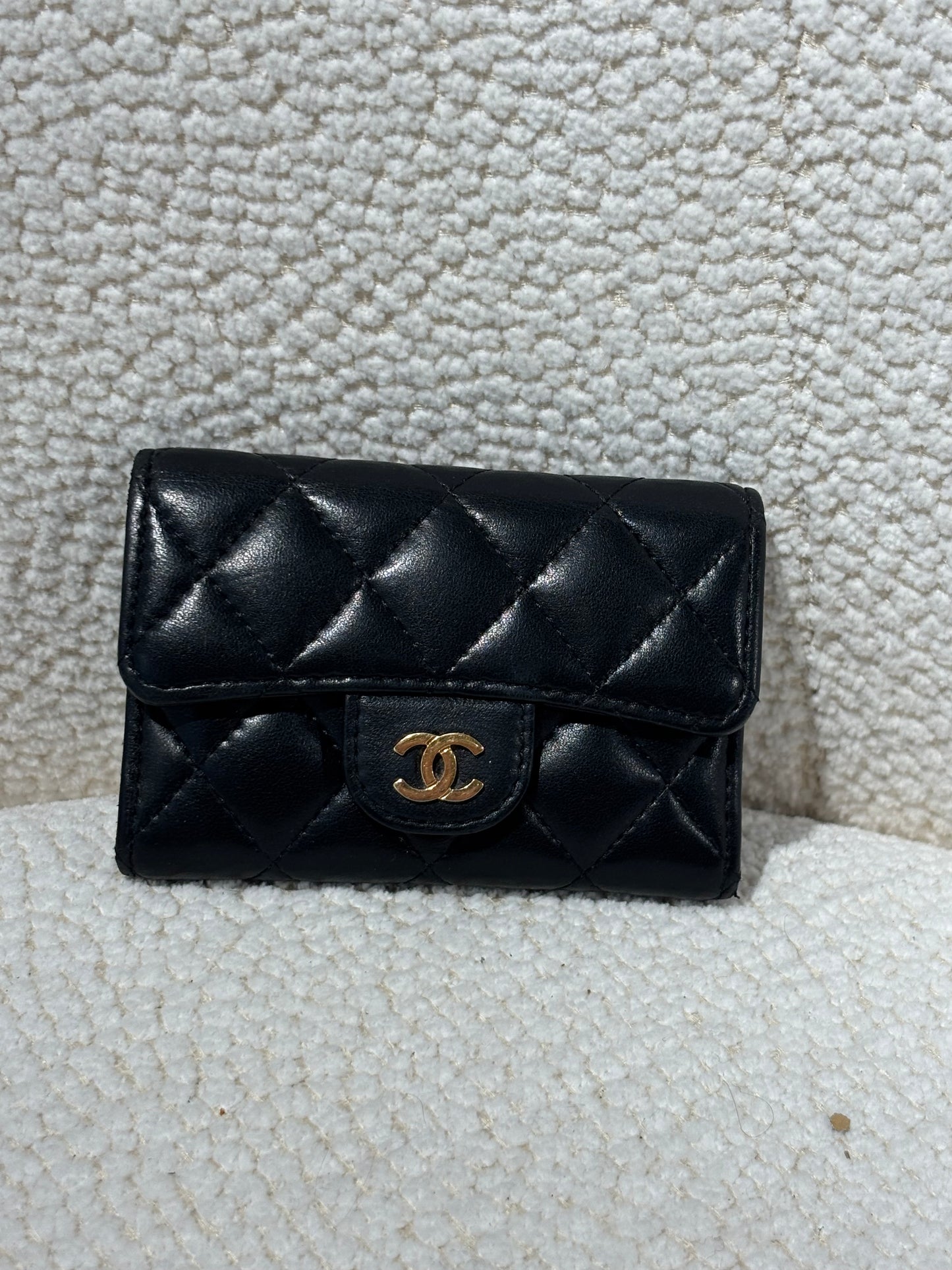 Chanel Flap Wallet – Lambskin in Black & Gold Hardware