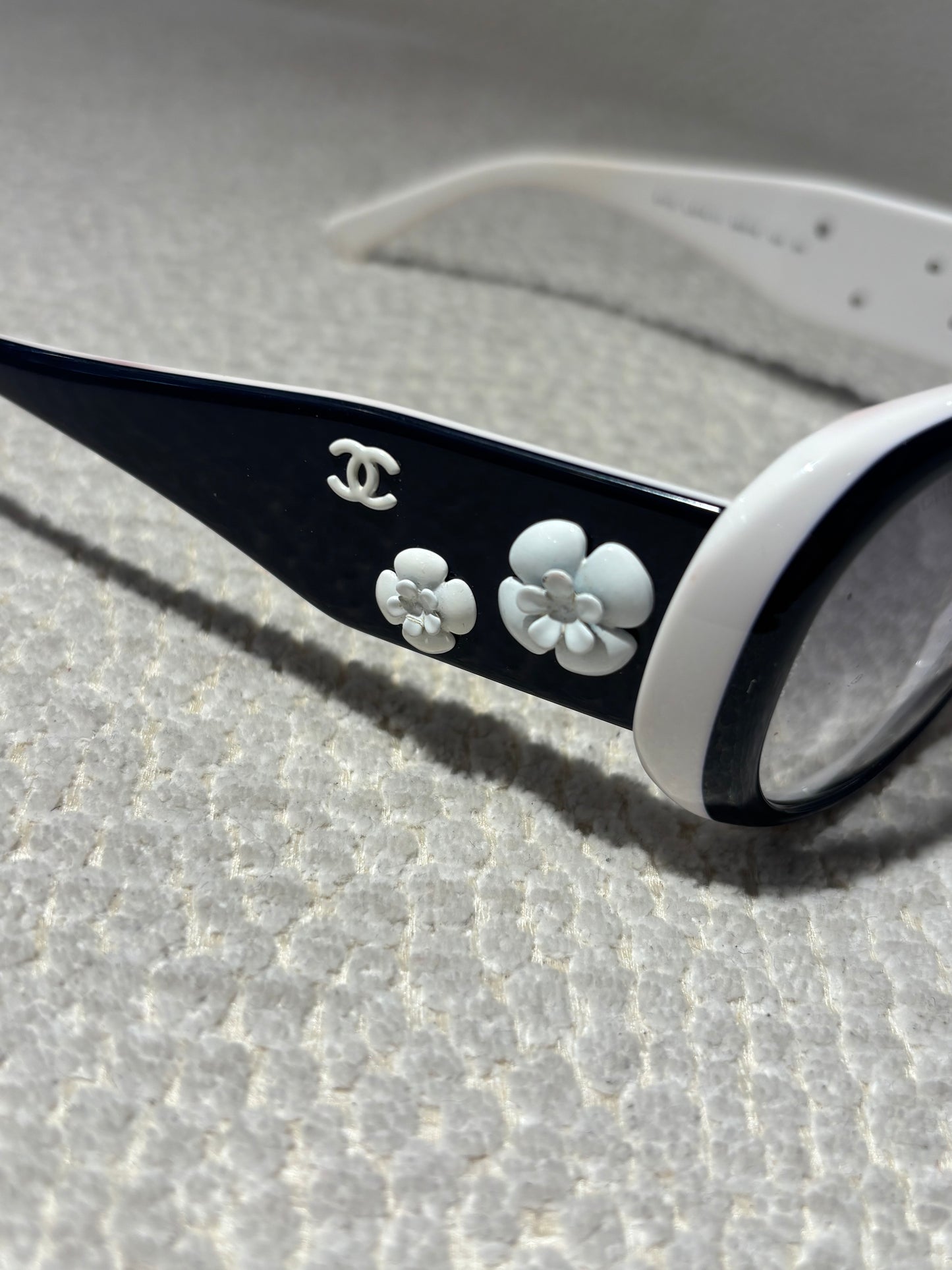 Chanel Sunglasses - Dark Blue w. Camelias
