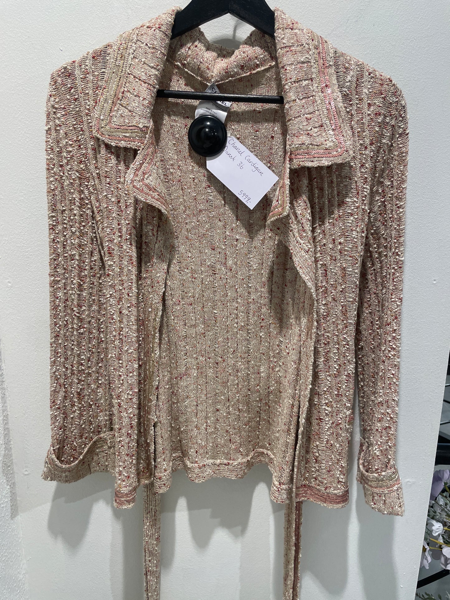 Chanel Cardigan – Knit in Gold & Terracotta – EU 36