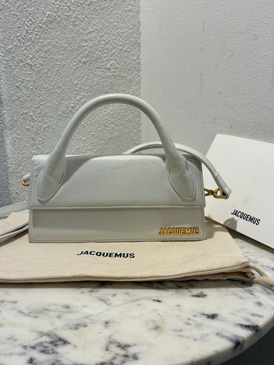 Jacquemus Le Chiquito Bag – White Leather & Gold Hardware