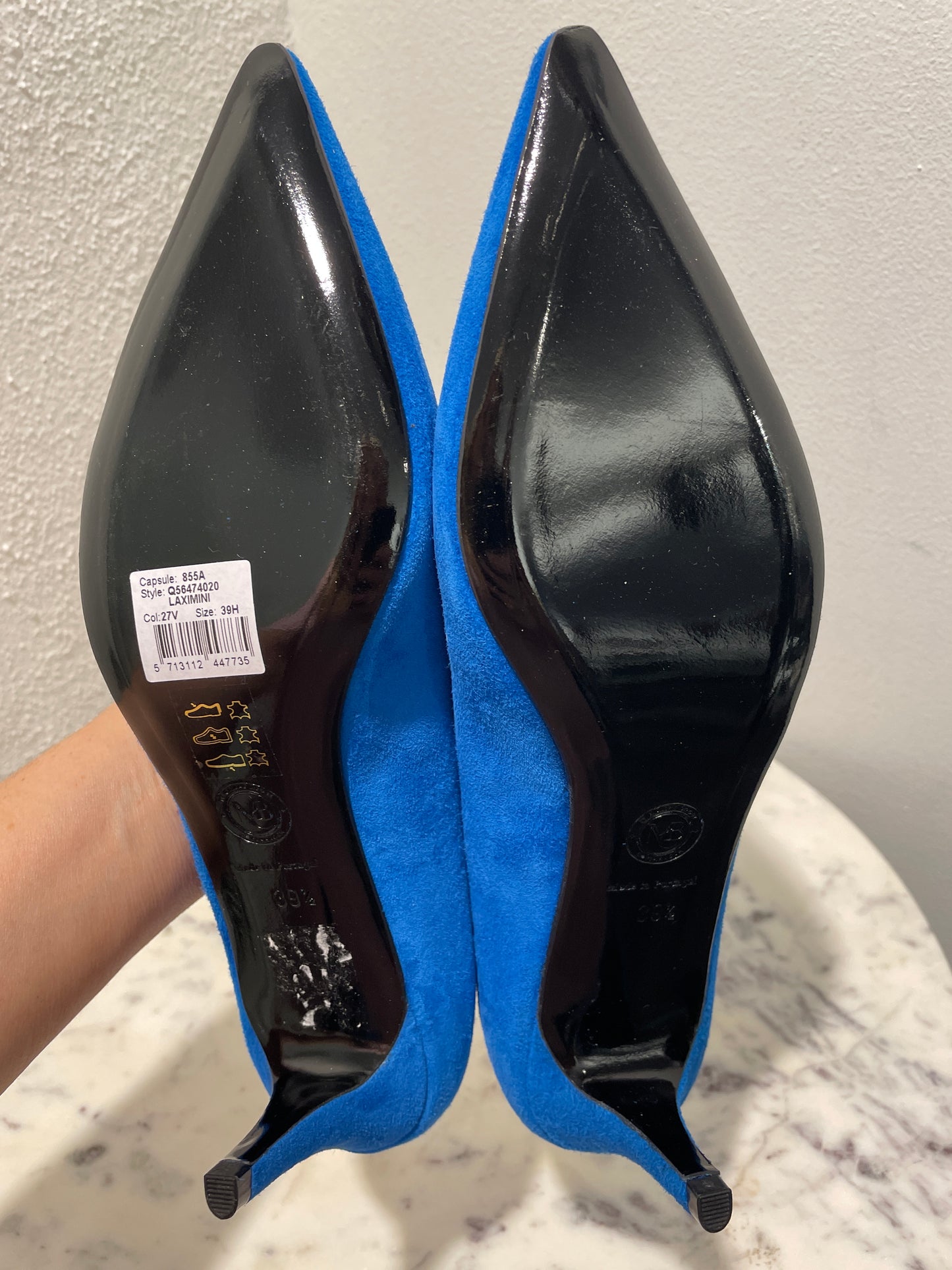 Malene Birger - Brand new Blue Suede Pointed-Toe Pumps – 39,5