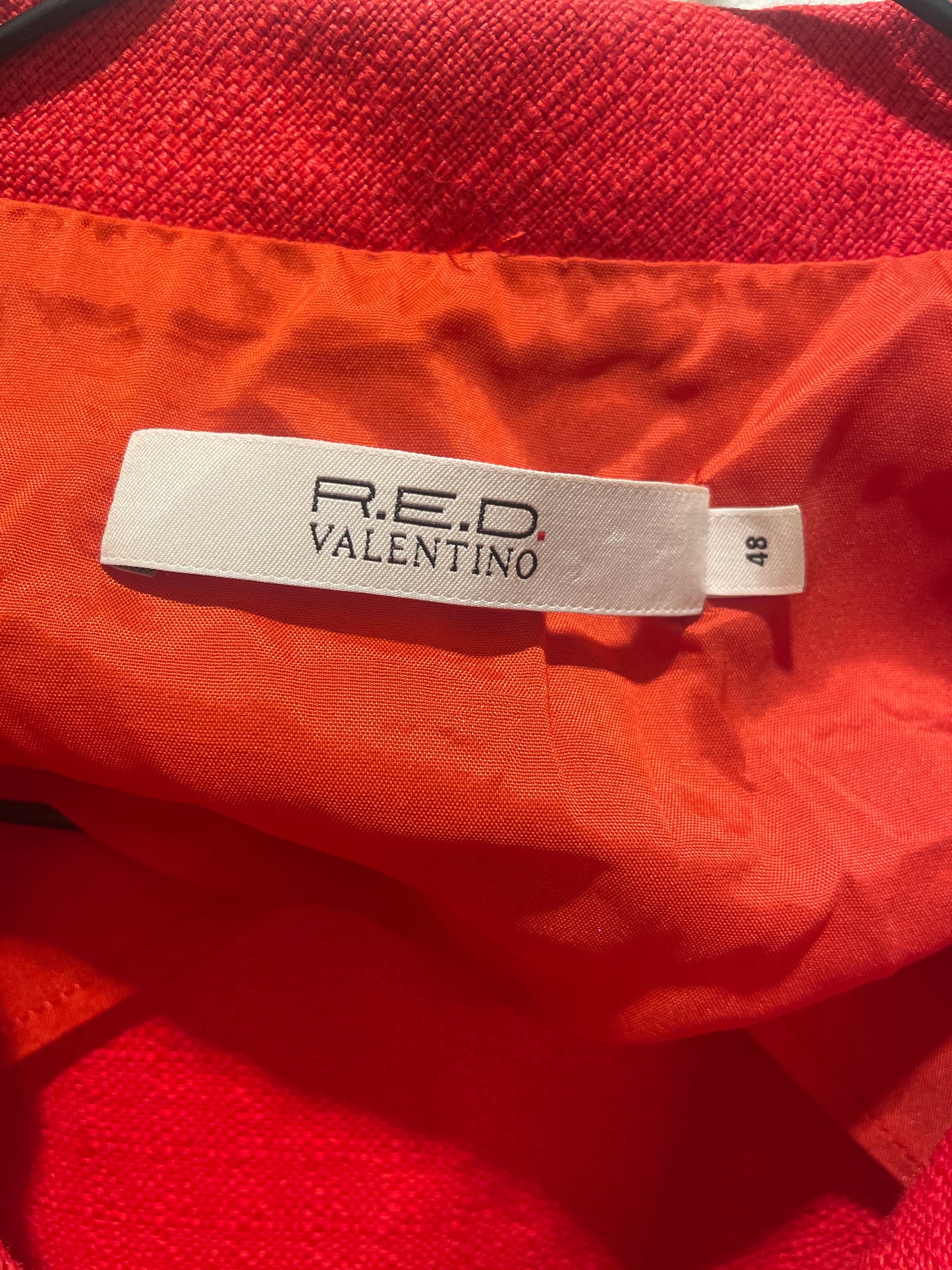 R.E.D Valentino jacket – Red cropped jacket with unique texture - IT48 / EU42/44