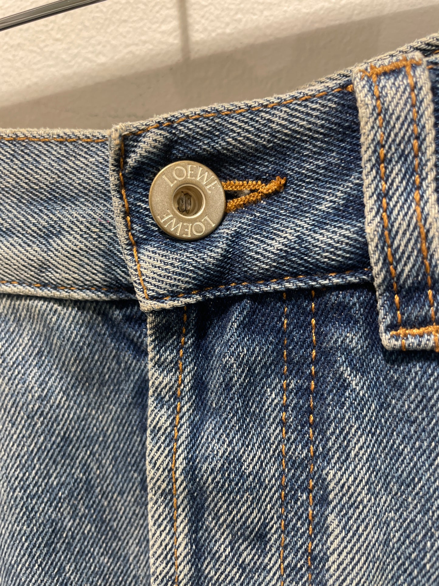 Loewe - Denim Logo pants - high rise - Medinas Wardrobe - 34