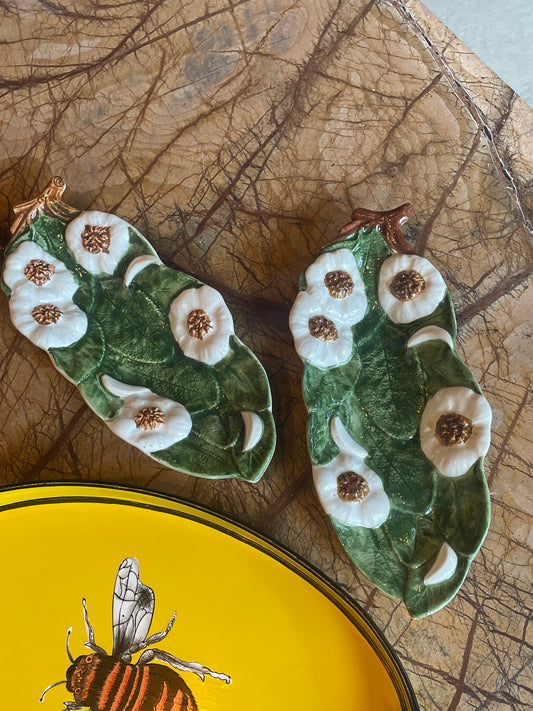 Hvidløgs fad - Italiensk porcelæn