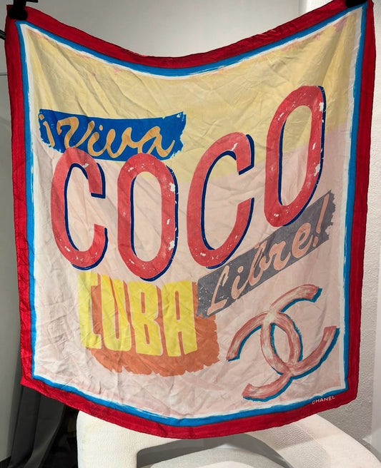Chanel Scarf - Silk - Viva Coco Cuba Libre