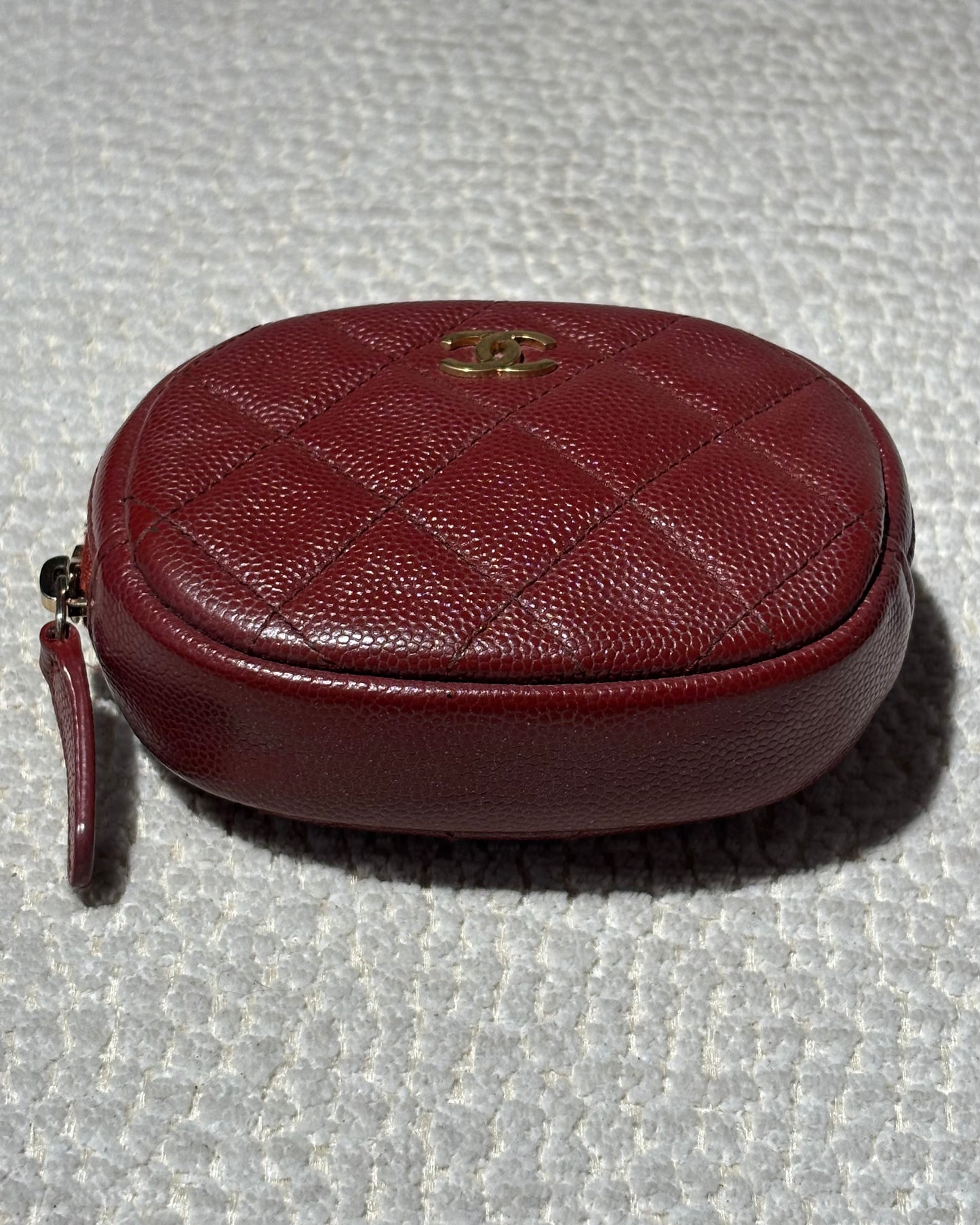 Chanel Wallet - Deep Red Caviar leather & Gold