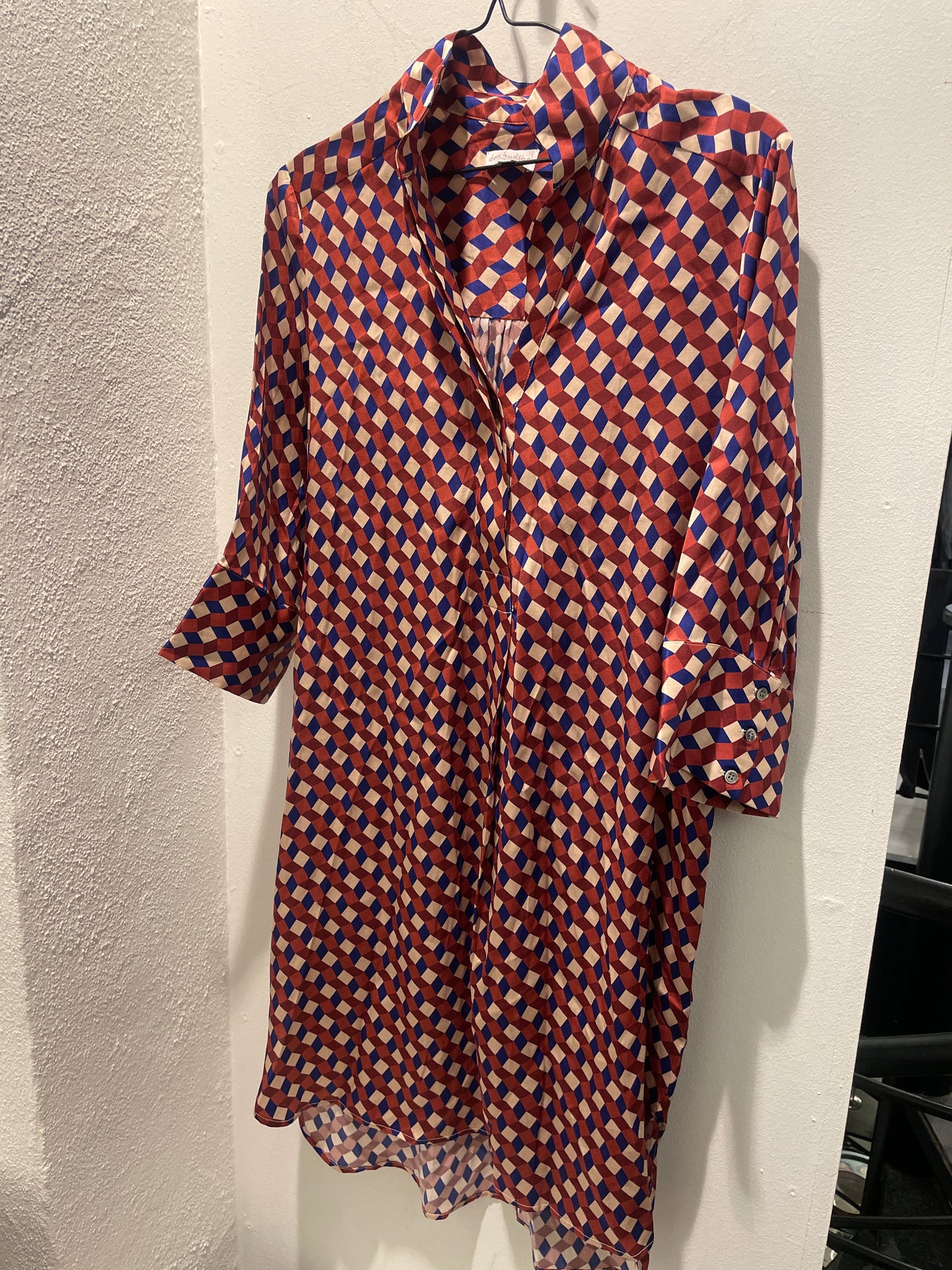 Dea Kudibal — Kamille Silk Dress in Geometric Print - Size EU S