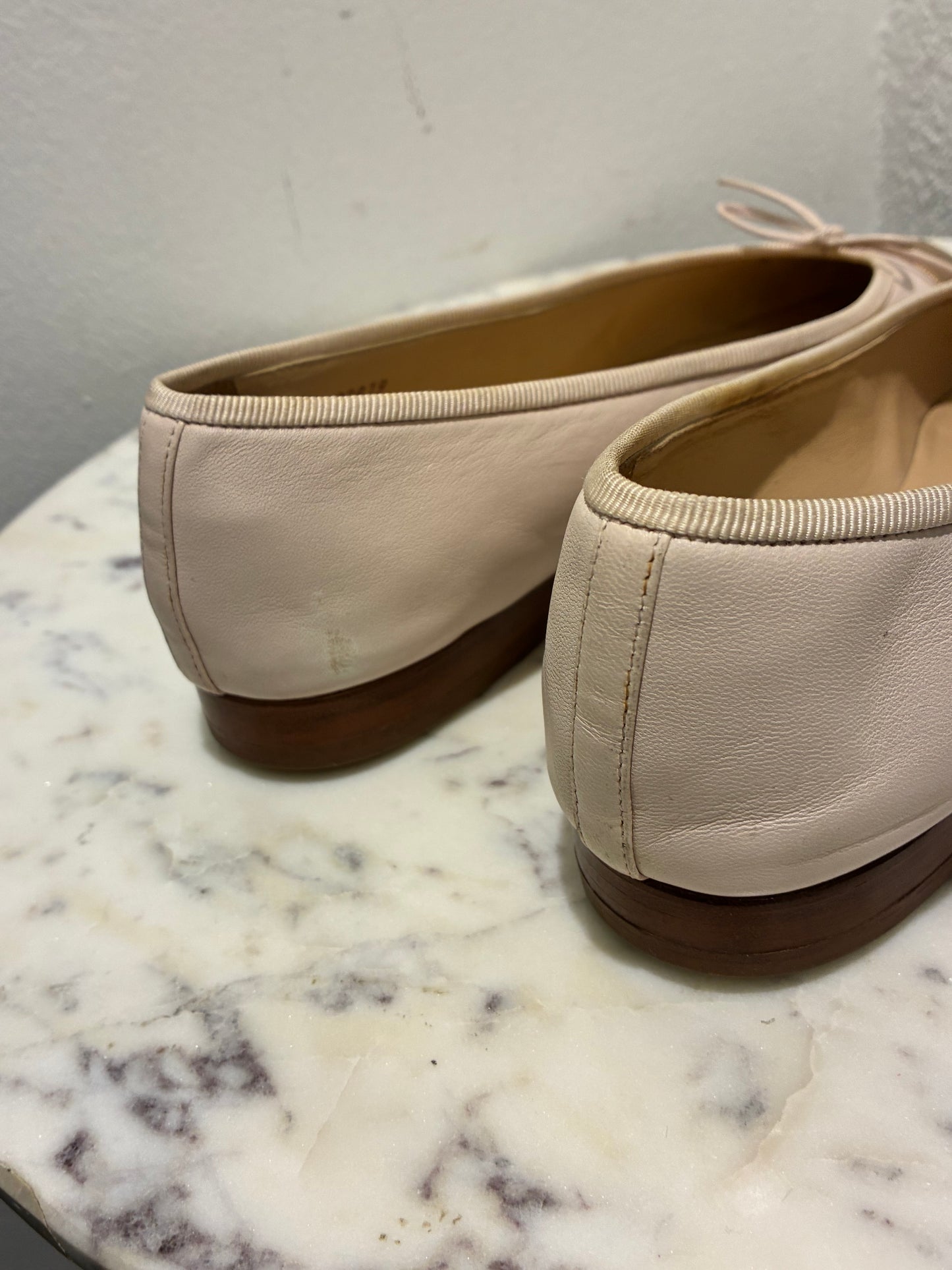 Chanel Ballerinas - Special Pair - Rose/Nude & Gold Toe - Size 38,5C