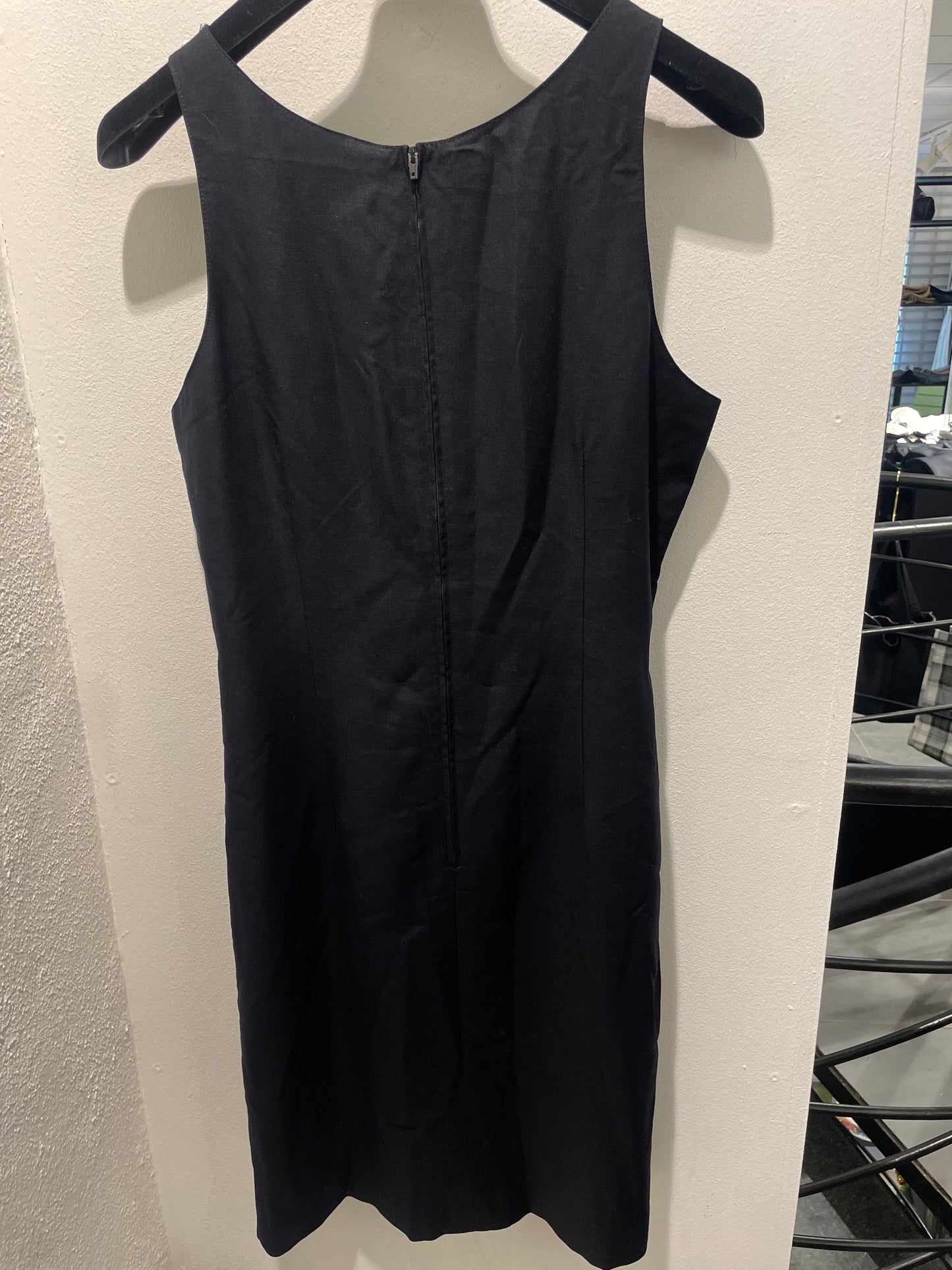Vintage Italian Shift Dress with Metal Buckles – Size EU 40 (IT 46)
