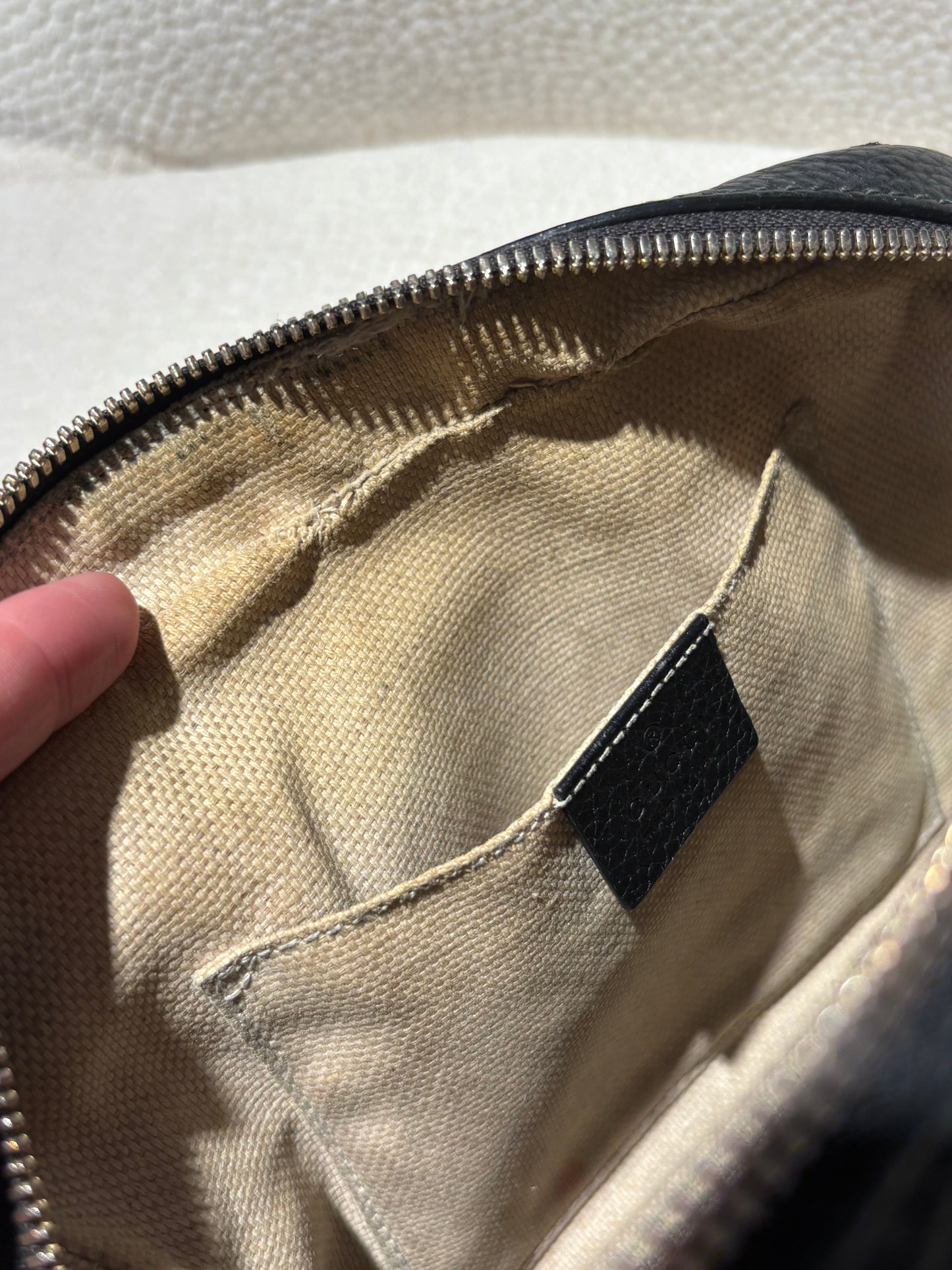 Gucci Disco Soho Bag - Black Leather & Gold Hardware