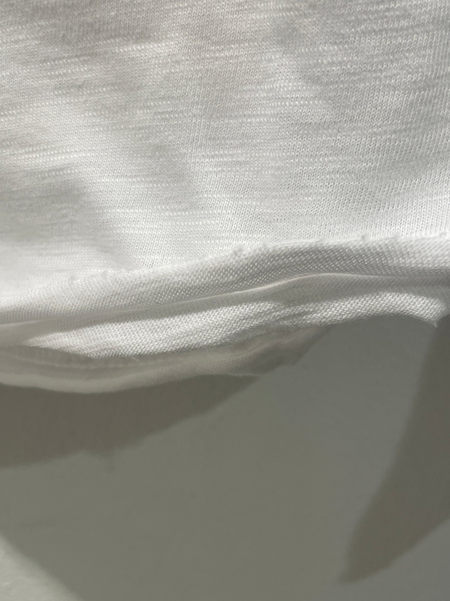 Lollys Laundry – Long-Sleeved White Basic Tee with Double-Layered Edge - M