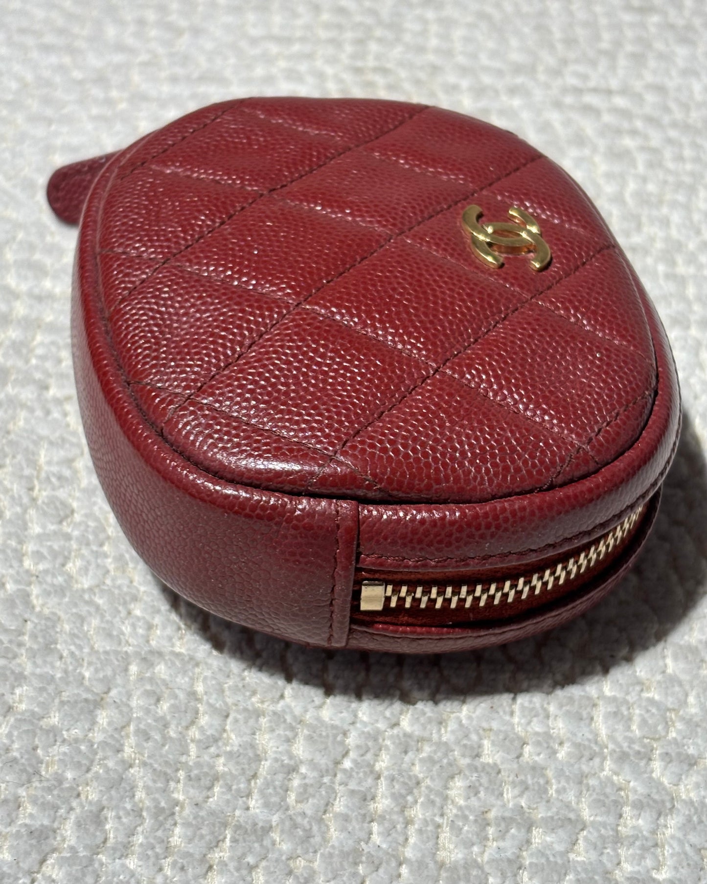 Chanel Wallet - Deep Red Caviar leather & Gold