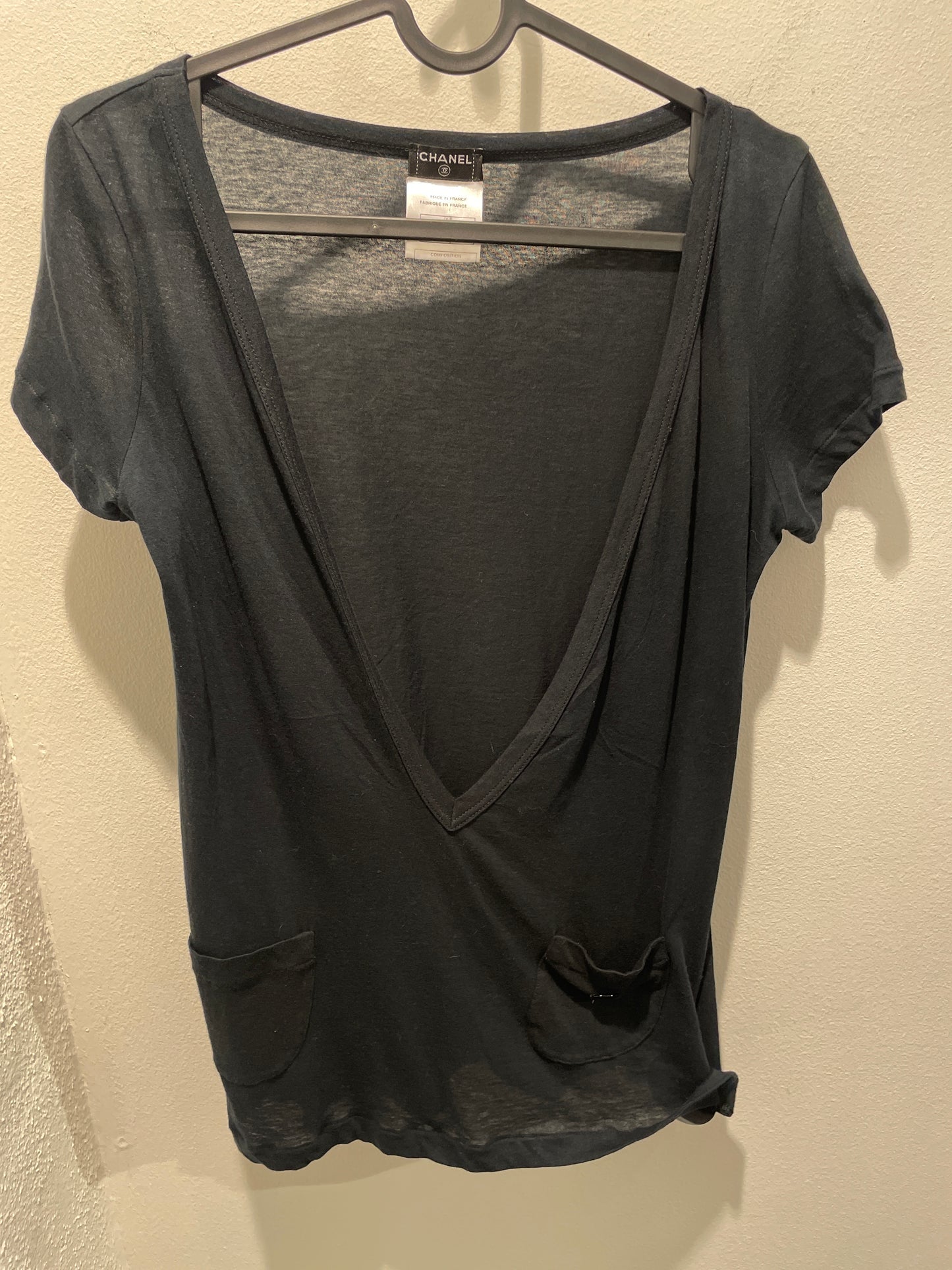 Chanel Tee – Soft Cotton in Black – EU 36