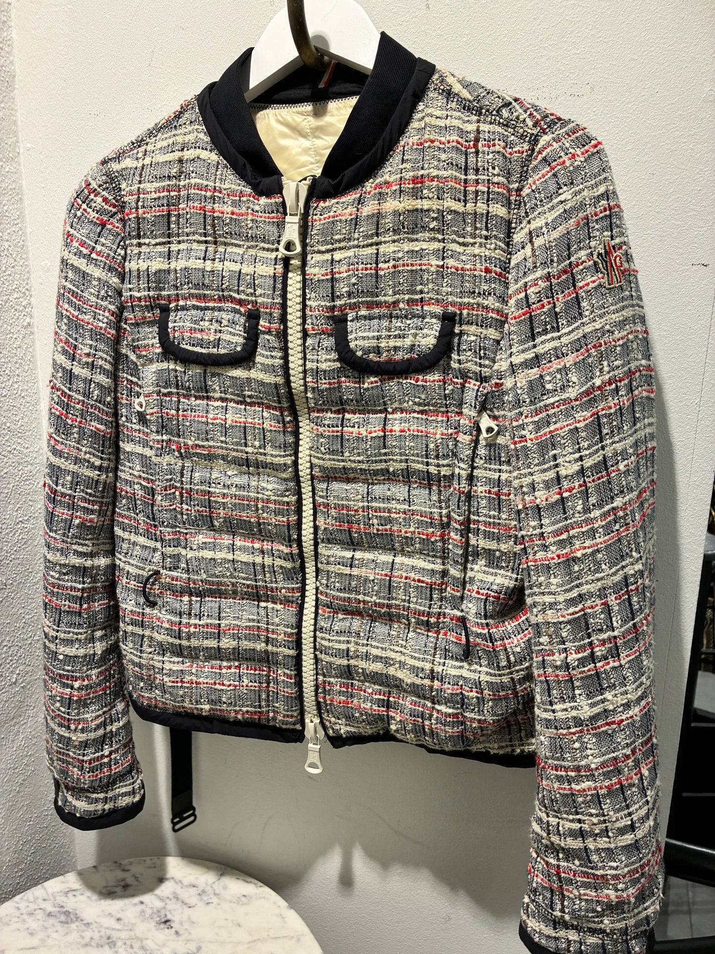 Moncler Jacket - Tweed with Logo - S/M