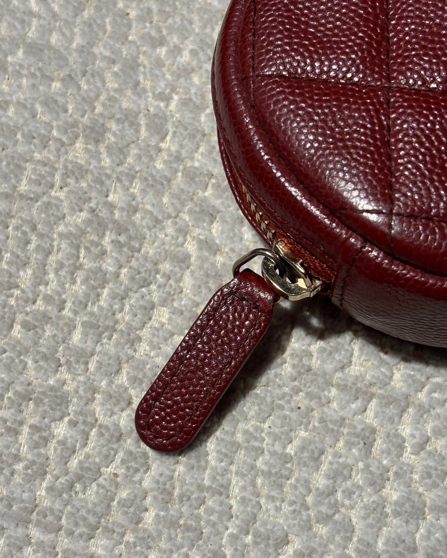 Chanel Wallet - Deep Red Caviar leather & Gold