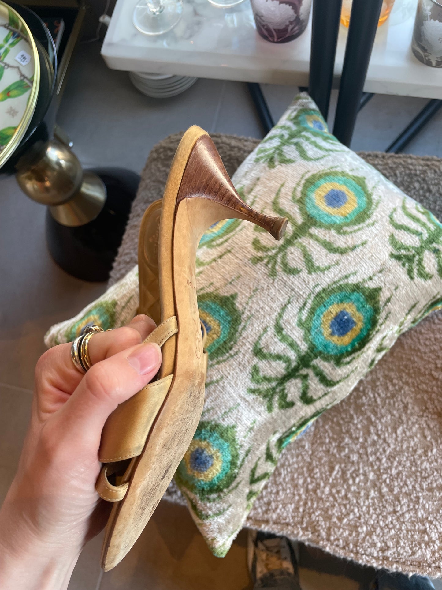 Chanel - Stiletter / Sandaler - guld