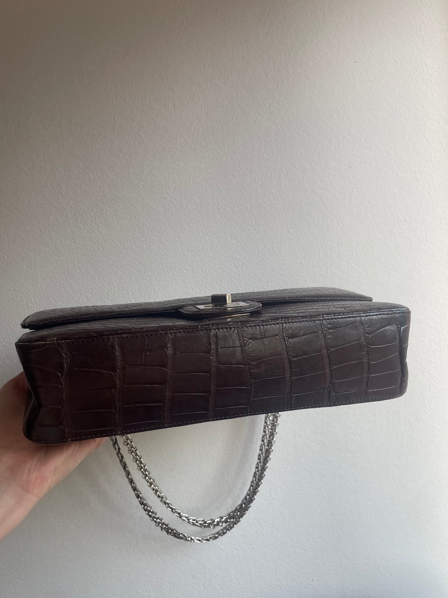 Chanel Alligator - Brun - Double Flap