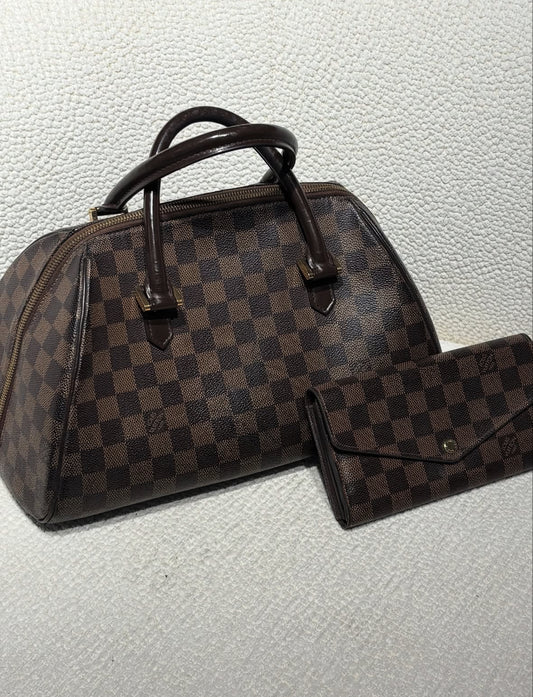 Louis Vuitton Ribera – Damier Ebene Logo Canvas