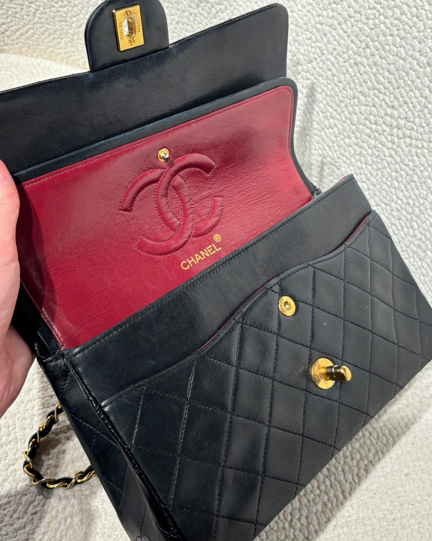 Vintage Chanel Classic Flap Bag - Medium - 24k Hardware