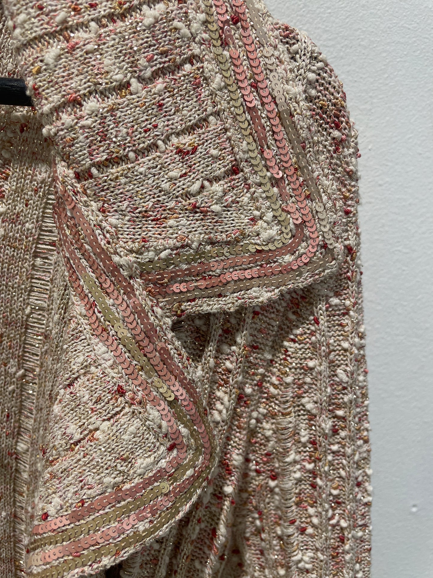 Chanel Cardigan – Knit in Gold & Terracotta – EU 36
